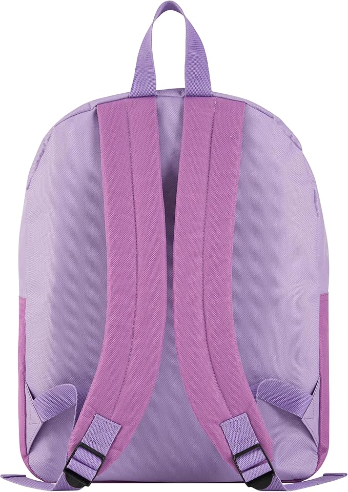Disney Wish Backpack for Kids 15” | Cute Wish Bookbag for Girls | Padded Straps & Large Zip Compartment Wish Back to School Supplies