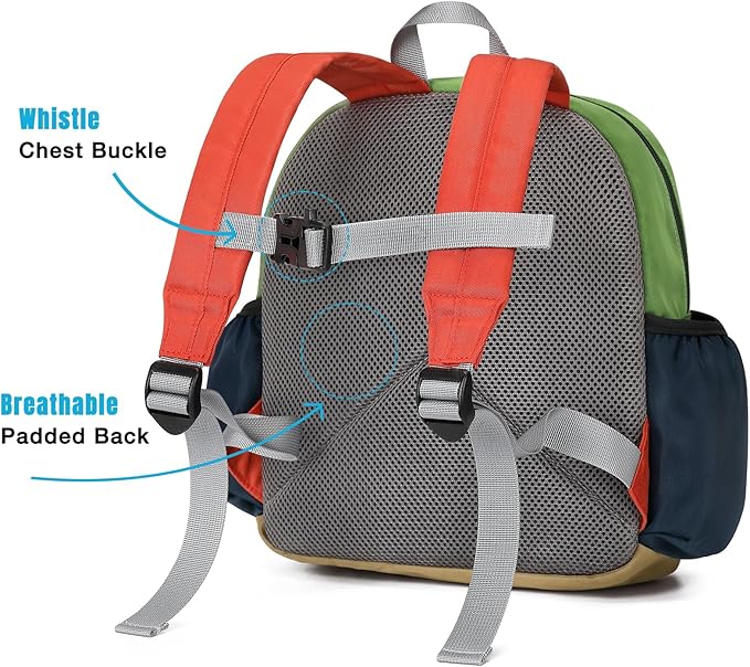STEAMEDBUN Toddler Backpack for Boys 2-4: Kids Backpack Boys Girls - Preschool Kindergarten Daycare Backpacks - 12 inch