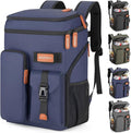 BAGPARKK Insulated Cooler Backpack,33/45 Cans Multifunctional Double Deck Leakproof Cooler Bag with Sternum Strap,Large Capacity Lightweight Travel Camping Beach Backpack