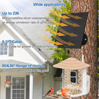 7W Solar Panels for Smart Security Camera, Solar Panel with Micro USB & USB-C Port for DC 5V Outdoor Rechargeable Battery Camera, IP65 Waterproof, 360° Adjustable Security Mount, Black
