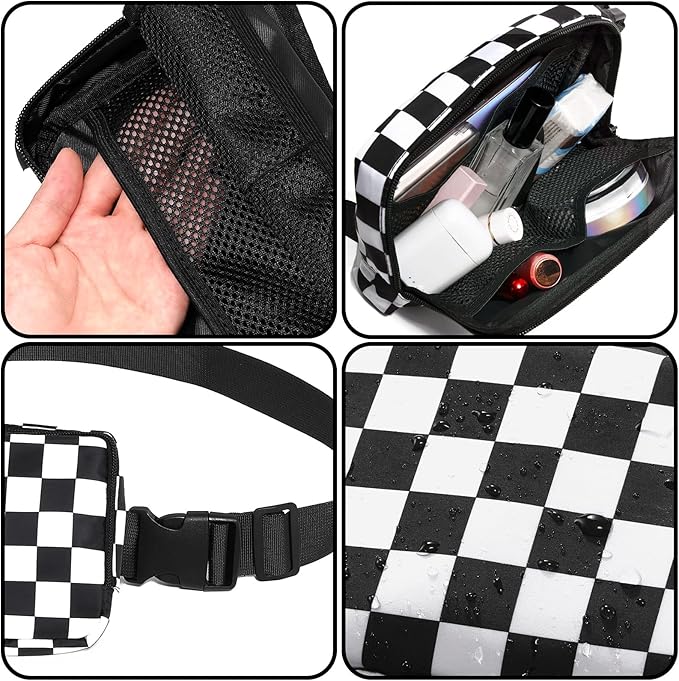 Amazerbst Belt Bag, Fanny Pack, Everywhere Belt Bag,40 Inch Adjustable Strap,for Women and Men,Waterproof
