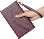 ZOPPEN Passport Holder Women Travel Wallet (Ver.5) for Women Rfid Blocking Passport Cover Case Document Organizer Wrist Strap