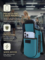AUPET Magnetic Gym Bag for Men & Women, Small Gym Bag Organizer, Crossbody Magnets Gym Water Bottle Bag Holder Carrier Fits for 18-40oz Owala Yeti Hydro Flask, Workout Pouch for Phone, Keys & Wallet
