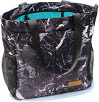 ESVAN Original Floral Tote Bag Large Shoulder Bag with Multi Pockets for Gym Travel Beach Daily Bags