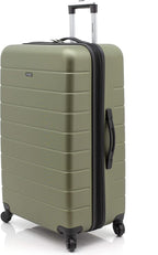 Wrangler Smart Spinner Hardside Luggage, 3 Piece Set, Olive Green