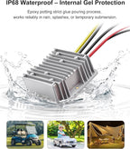 18V to 12V Step Down Converter Aadpter Compatible with Milwaukee M18 Batteries, DC 12 Voltage Battery Power Adapter, Automatic Buck Converter Regulator with Fuse for Golf Cart