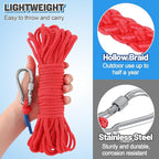 Water Floating Lifesaving Rope - Professional Throwing Pool Life Preserver Rope Line for Swimming Small Kayak Inflatable Boat