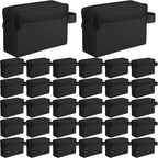 Paterr 32 Pcs Travel Toiletry Bag for Men Women Large Water Resistant Shaving Bag Hanging Cosmetic Bag Makeup Travel Pouch Foldable Toiletry Organizer with Divider Handle for Toiletries Accessories