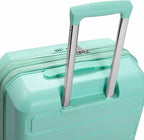 Traveler's Choice Pagosa Hardshell Expandable Luggage with Spinner Wheels, Mint, 22-Inch Carry-on
