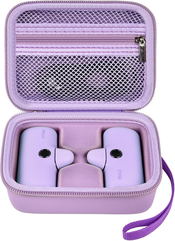 【NOT Included Power Bank】Portable Charger Case Holds 2PCS for iWalk/for Swyop/for Feob/for Charmast/for JEJILL/for LanLuk/for VEGER/for Taegila/for Kuulaa and More Small Charging Battery Pack, Purple