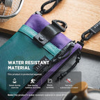 VULKIT RFID Blocking Travel Wallet for Women, Water Resistant Passport & Phone Holder with Detachable Lanyard and Key Ring, Lightweight Zipper Travel Wallet