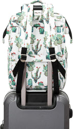 Kinmac Wide Open Style Laptop Backpack College Travel Outdoor Backpack For Laptop Up to 15.6 Inch (Cactus)
