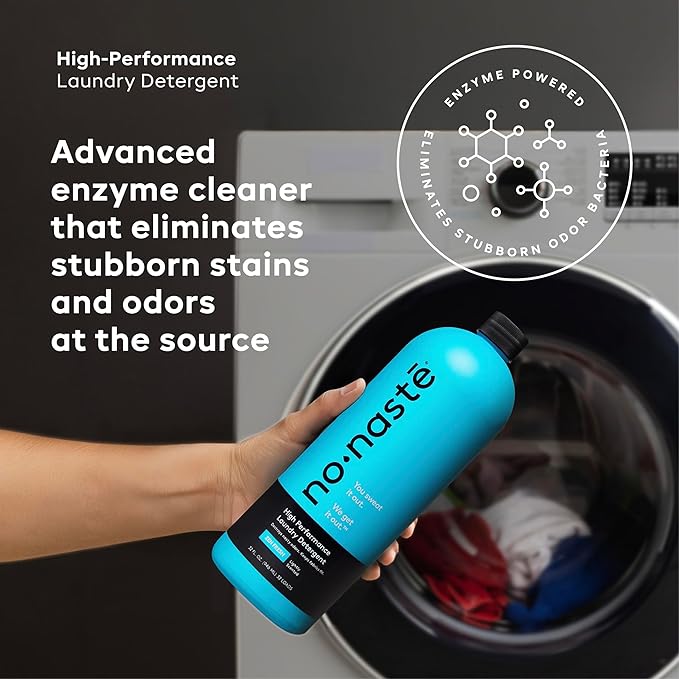 Nonaste Zen Fresh Activewear Laundry Detergent (32 Fl Oz, Pack of 1) – High Performance Detergent, Eliminates Trapped Sweat & Odors | Laundry Safe for Fabrics and Sportswear, Fresh Scent, 32 Loads