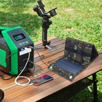 Foldable Solar Panel - 15W Solars Panel Charger with USB Port, Camping Solars Energy Charger | Travel Stellar Supply, Outdoor Hiking Solar Charging Pack for Picnic, Fishing, Backpack Adventures