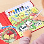 JoyCat Paint with Water Coloring Books for Toddlers, Watercolor Painting Sets for Kids Ages 3-5 4-8, Arts and Crafts Drawing Activities Toy Birthday Gifts for Boys Girls (Farm)