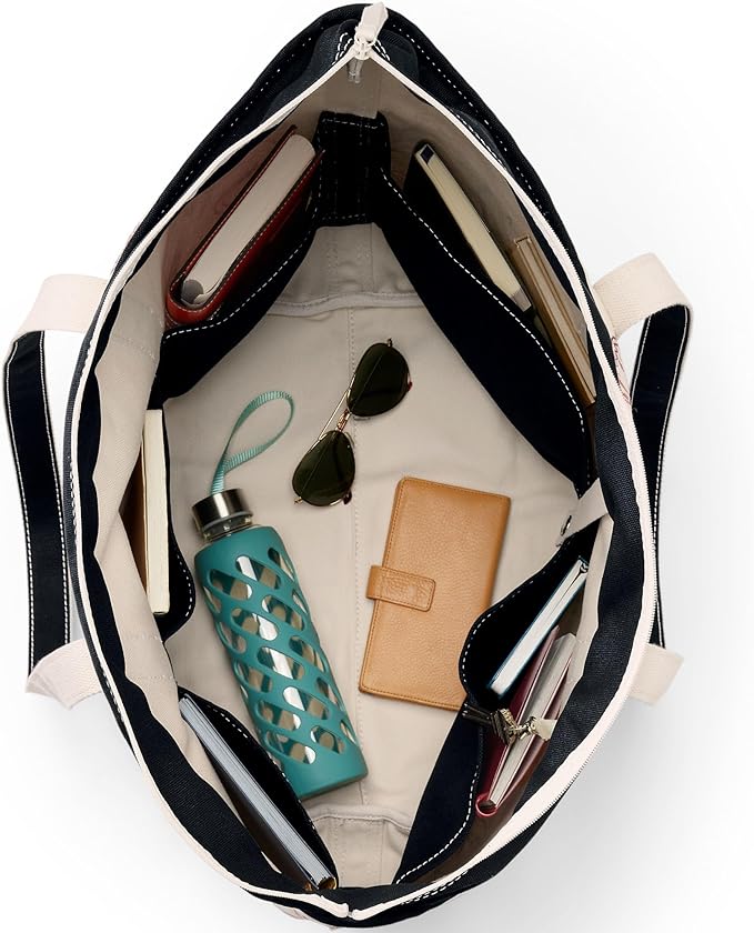 Lands' End Open Top Canvas Tote Bag