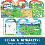 Reusable Sticker Books for Toddlers 1-3, Stickers for Toddlers 2-4 Years - Stickers for Kids Airplane Toys for Toddler 1-3, Toddler Travel Toys - Reusable Sticker Book Birthday Gifts for Boys Girls