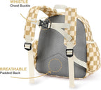 STEAMEDBUN Corduroy Kids Backpack for Girls and Boys 5-8: Girls Backpack for Elementary Kindergarten - 15 inch Cute Backpacks for Kids - Checkered