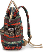 Kinmac Waterproof Laptop Backpack For Laptop Up to 15.6 Inch Men Women Travel Outdoor Backpack (Bohemian)