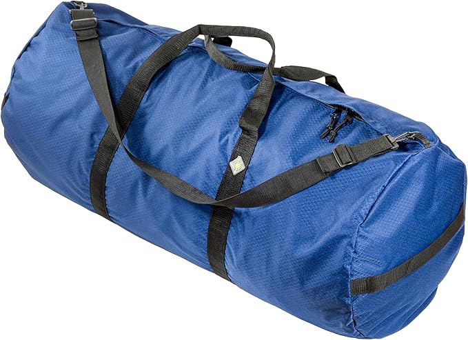 175L Extreme Duffel Bag, Heavy-Duty Gear Bag, 1050D Tuff Cloth, Diamond Ripstop, Reinforced Stitching - Blue (18” x 42")