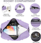 Travel Duffel Bags for Women with Shoe Compartment, Weekender Overnight Bag with Wet Pocket & Toiletry Bag, Carry On Personal Item Bag, Travel Tote Gym Bag, Hospital Bags for Labor and Delivery