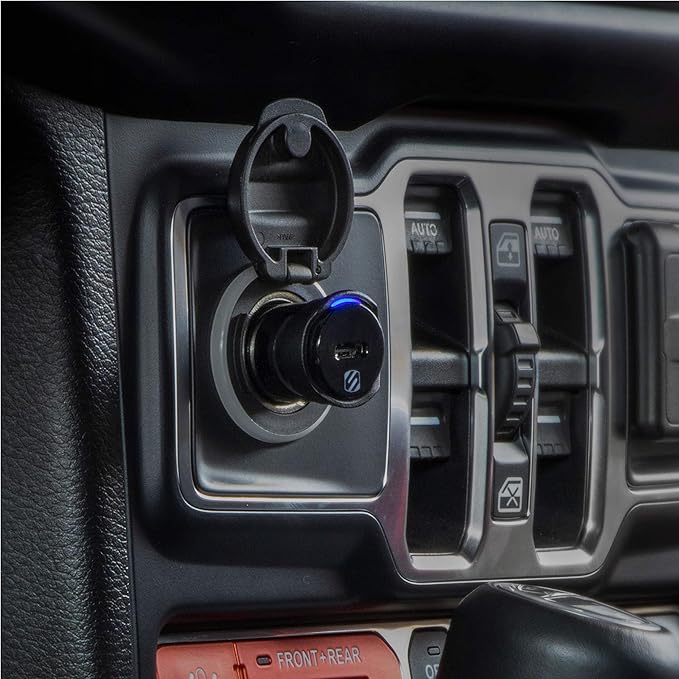 Scosche CPDC20 PowerVolt 20-Watt Certified USB Type-C Fast Car Charger with Power Delivery 3.0 for All USB-C Devices