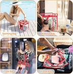 Hoiny Clear Bag for Stadium Events Approved, 12x6x12 Large Transparent Tote Bag with Zipper for Gym Concert Sports Festivals