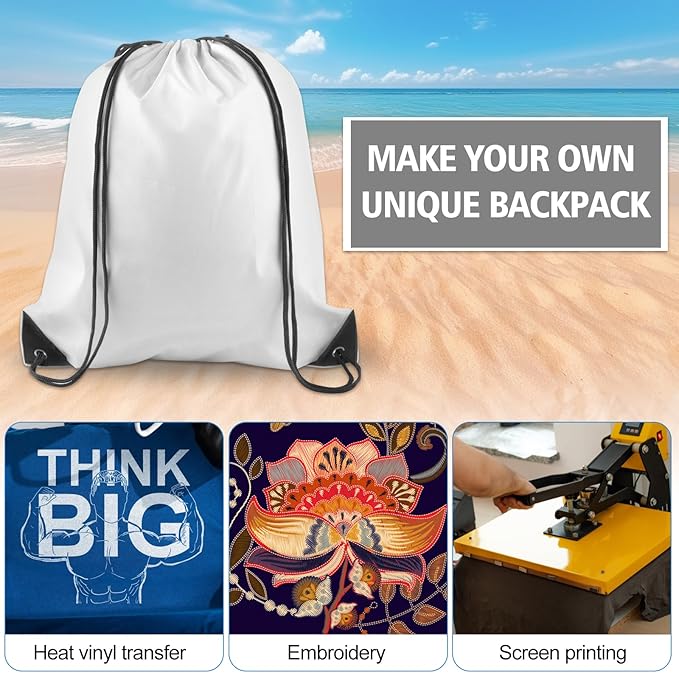 KUUQA 20 Pcs Drawstring Backpack Sport Bags String Bag Sack Cinch Gym Backpack Bulk for School Gym Sport or Traveling，Colorful
