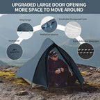 Naturehike Cloud-Up Tent Lightweight Backpacking Tent with Footprint - Free Standing Ultralight Camping Hiking Backpack Tents