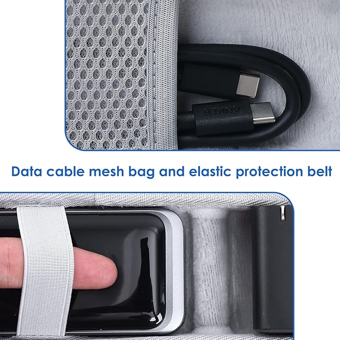 Hard Travel Case Replacement for Anker Power Bank, Hard Storage Case for Anker Prime Power Bank 12000mAh 130W (For 12000mAh 130W)