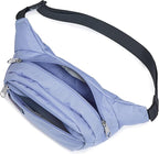 JanSport Fifth Avenue Fanny Pack Crossbody Bags for Women, Men - Stylish, Durable Waist Bag with Adjustable Belt, Main Zippered Pocket, Quick Stash Pocket - Travel Essentials - Black