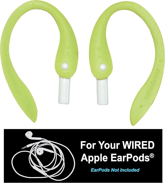 Flex - Compatible with Your Apple iPhone Wired EarPods | Attaches to Your Wired EarPods for iPhone Models | (Green)