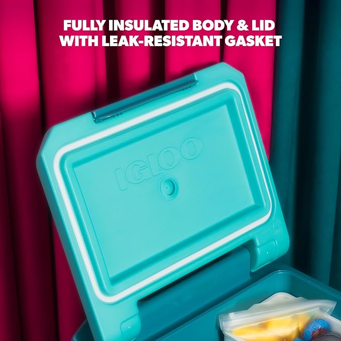 Igloo Tag Along Too Coolers | Insulated Hard Shell Picnic Style Cooler | Rolling Ice Chest