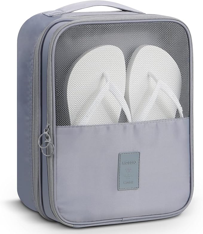 Mossio Shoe Bag Holds 3 Pair of Shoes for Travel and Daily Use Storage Pouch