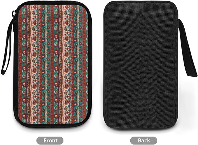 Tribal Electronic Organizer Travel Case Portable Tech Pouch Electronics Case Storage Bag for Cable Cord Charger Phone Earphone