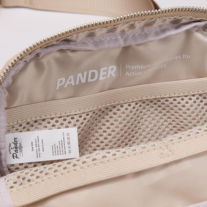Pander Everywhere Belt Bag for Women, Fashion Waist Packs, Crossbody Bags, Everywhere Belt Bag with Adjustable Strap (Raw Linen).