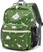 STEAMEDBUN Corduroy Toddler Backpack for Boys Girls 2-4, Kids Preschool Backpack for Kindergarten - Dinosaur