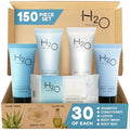 H2O Therapy Hotel Soaps & Toiletries Bulk Set | 1-Shoppe Amenities Kit | 0.85oz Shampoo & Conditioner, Body Wash, Lotion, 1oz Bar Soap | Travel Size | 150 Pieces | Bulk Set, Travel Size