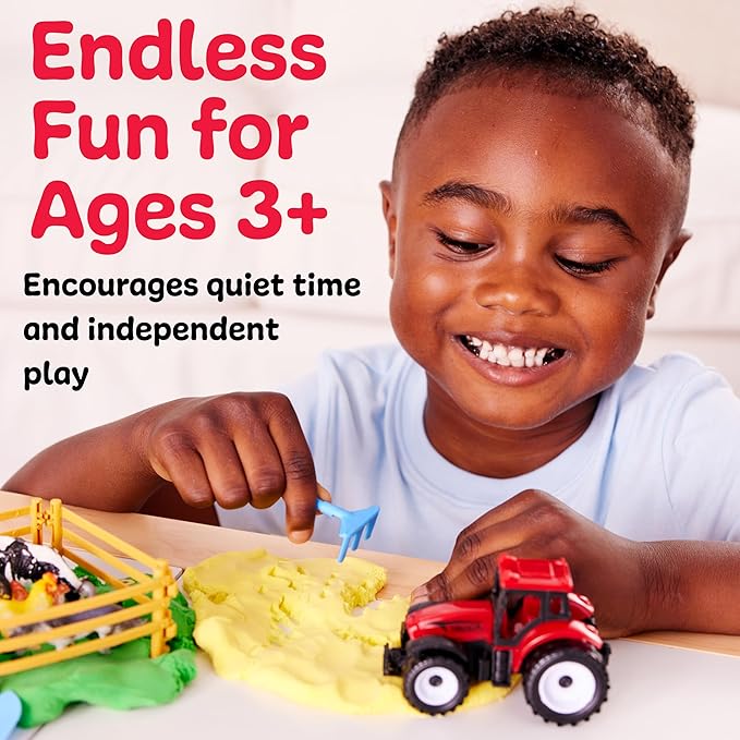 Creativity for Kids Sensory Pack: Farm, Sensory Toys for Toddlers, Pretend Play Farm Animals for Kids, Toddler Travel Toys & Spring Crafts (Ages 3+)