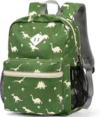 STEAMEDBUN Corduroy Kids Backpack for Boys Girls 3-8, Boys Backpack for Elementary Kindergarten - Dinosaur