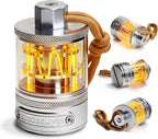 ZOOOBELIVES Vintage Aluminum Camping Lantern Light - Dimmable Warm Glow Lamp, Handcrafted Alloy, USB-C 72H Runtime, IPX4 Waterproof for Hiking, Backpacking & Glamping | LumiSummit
