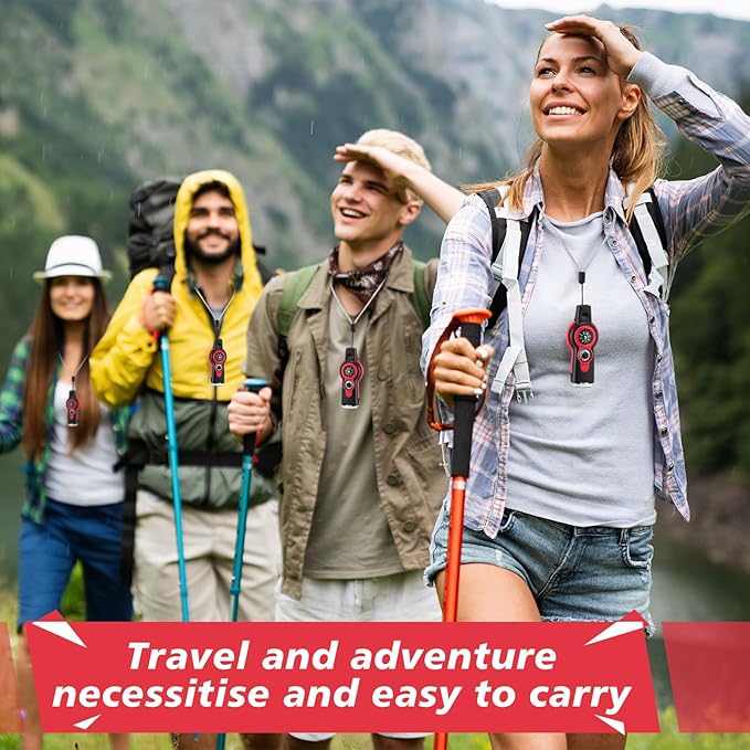 Arrowbash 12 Pack Emergency Survival Whistle 7-in-1 Compass Hiking Survival Safety Whistle with Lanyard Outdoor Multifunctional Tool Ideal for Hiking Camping Rescue Signaling