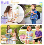Lunch Box Kids, Insulated Lunch Bag for Women Men, Cooler Reusable Cute Lunch Containers for Boy & Girls, Adults Leak Proof Large Lunch Tote Bags for School, Work, Travel, Picnic Outdoor and Beach