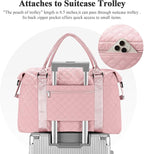 HYC00 Travel Duffel Bag,Carry-on Overnight Weekender Bags for Women,Sports Tote Gym Bag with Wet Pocket