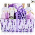 Spa Luxetique Gift Baskets for Women Lavender Spa Gifts for Women 12 Pcs Birthday Gifts for Women Gift Set for Her Mothers Day Gift for Mom