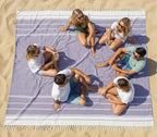 LANE LINEN Outdoor Blanket for Beach Necessities - Large Outdoor Blanket with Soft Pre-Washed, Diamond Weave Design (82"x82"), Beach Supplies for Summer Vacation, or Road Trips – Day Break