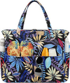 Trifabricy Beach Bags for Women Waterproof Sandproof Women Tote Bag, Large Beach Bag with Zipper for Gym Travel Vocation