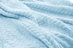 EverSnug Travel Blanket & Pillow 68x42 - Premium Ultra-Soft Microfleece 2 in 1 Compact & Packable Flight Blanket with Soft Bag Pillowcase, Hand Luggage Sleeve and Backpack Clip (Ice Blue)