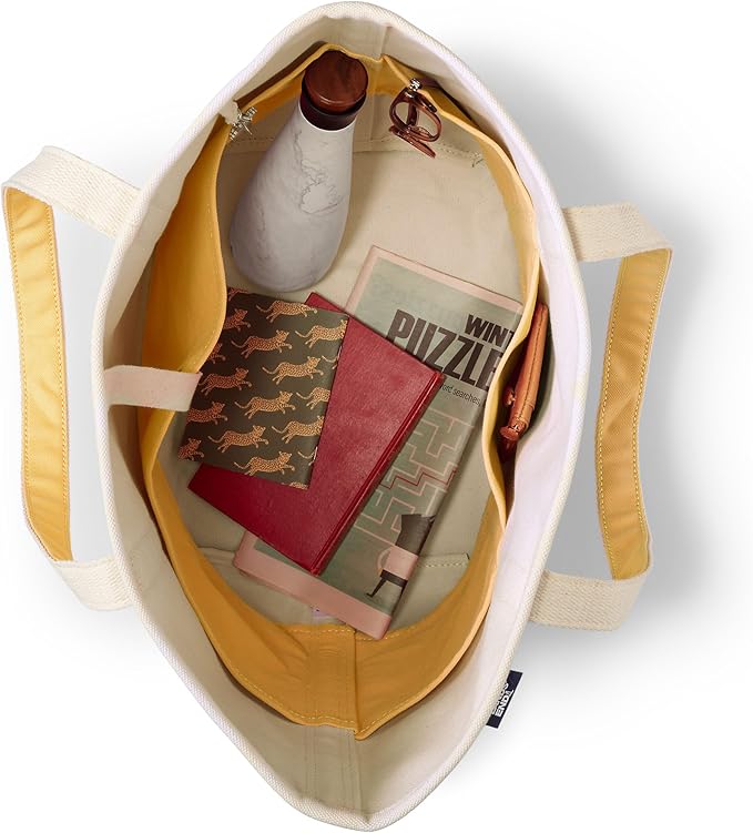Lands' End Open Top Canvas Tote Bag