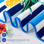 Redbaker 16 Packs 72 x 36 Inches Oversized Mixed Style Beach Towel Bulk Extra Large Pool Towels Set Microfiber Quick Dry Swim Towel Blanket for Women Men Adult Bath Travel(Fresh Colors)